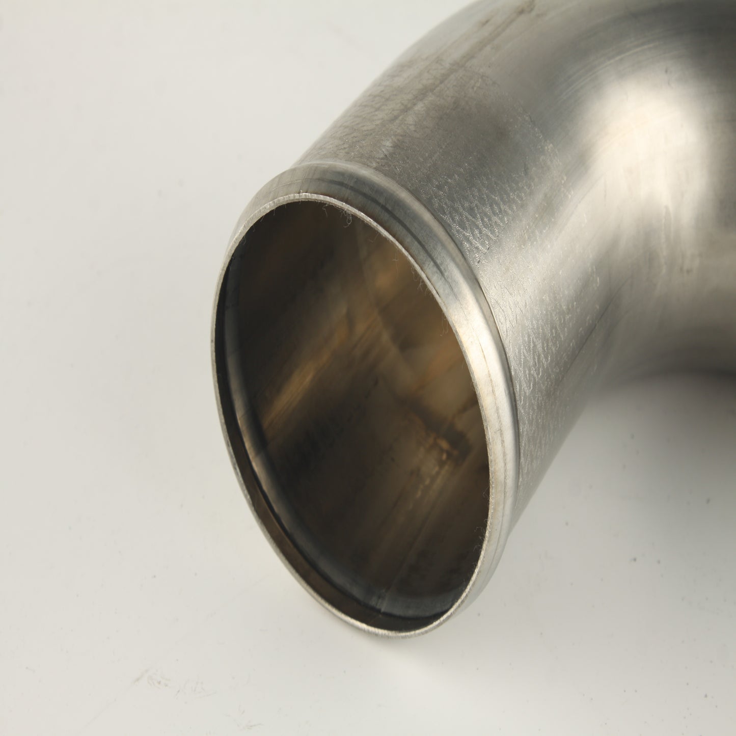 90 Degree 3.5" OD 304 Stainless Steel Elbow Pipe – 16 Gauge 5-5/8" CLR Universal Fit