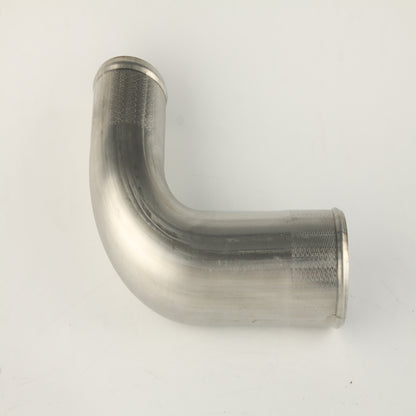 90 Degree 3.5" OD 304 Stainless Steel Elbow Pipe – 16 Gauge 5-5/8" CLR Universal Fit