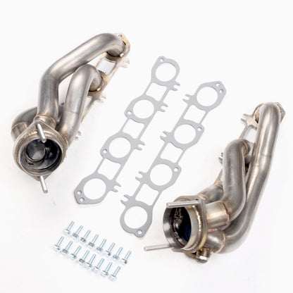 Shorty Style Headers-Raw Finish For 09-23  Challenger/Charger/300 5.7L-V8 1-3/4"