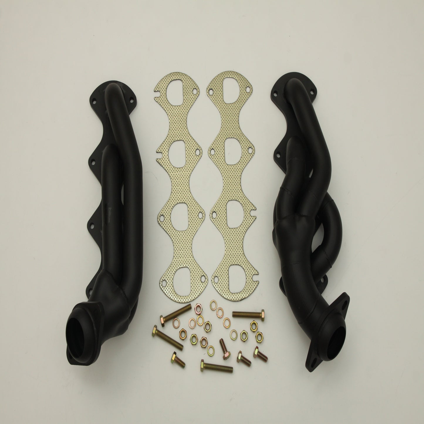 2004–2008 Ford F-150 5.4L V8 Black Painted Shorty Exhaust Headers