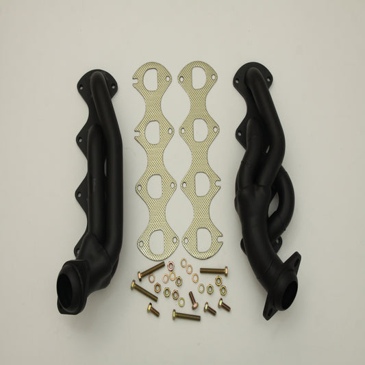 2004–2008 Ford F-150 5.4L V8 Black Painted Shorty Exhaust Headers