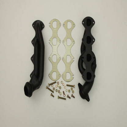 2004–2008 Ford F-150 5.4L V8 Black Painted Shorty Exhaust Headers